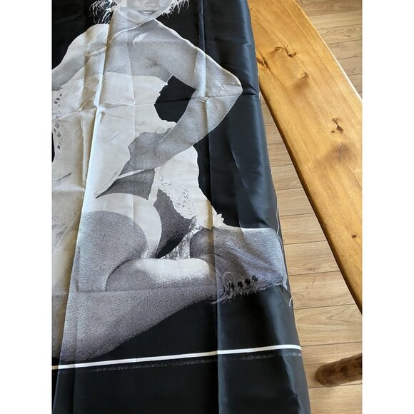 Vintage Black Flag/Banner Silk Wall Tapestry - Samantha Fox - Picture 3 of 10